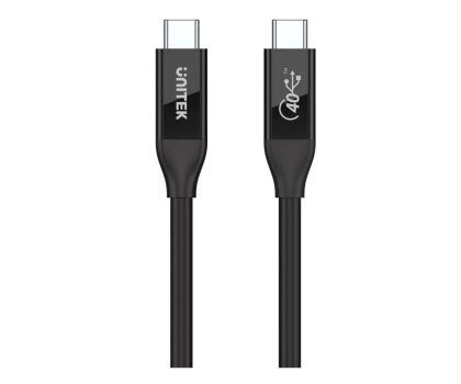 Kabel UNITEK Kabel USB-C 4.0 PD 100W 40 Gbps 8K 0,8m C14100BK-0.8M